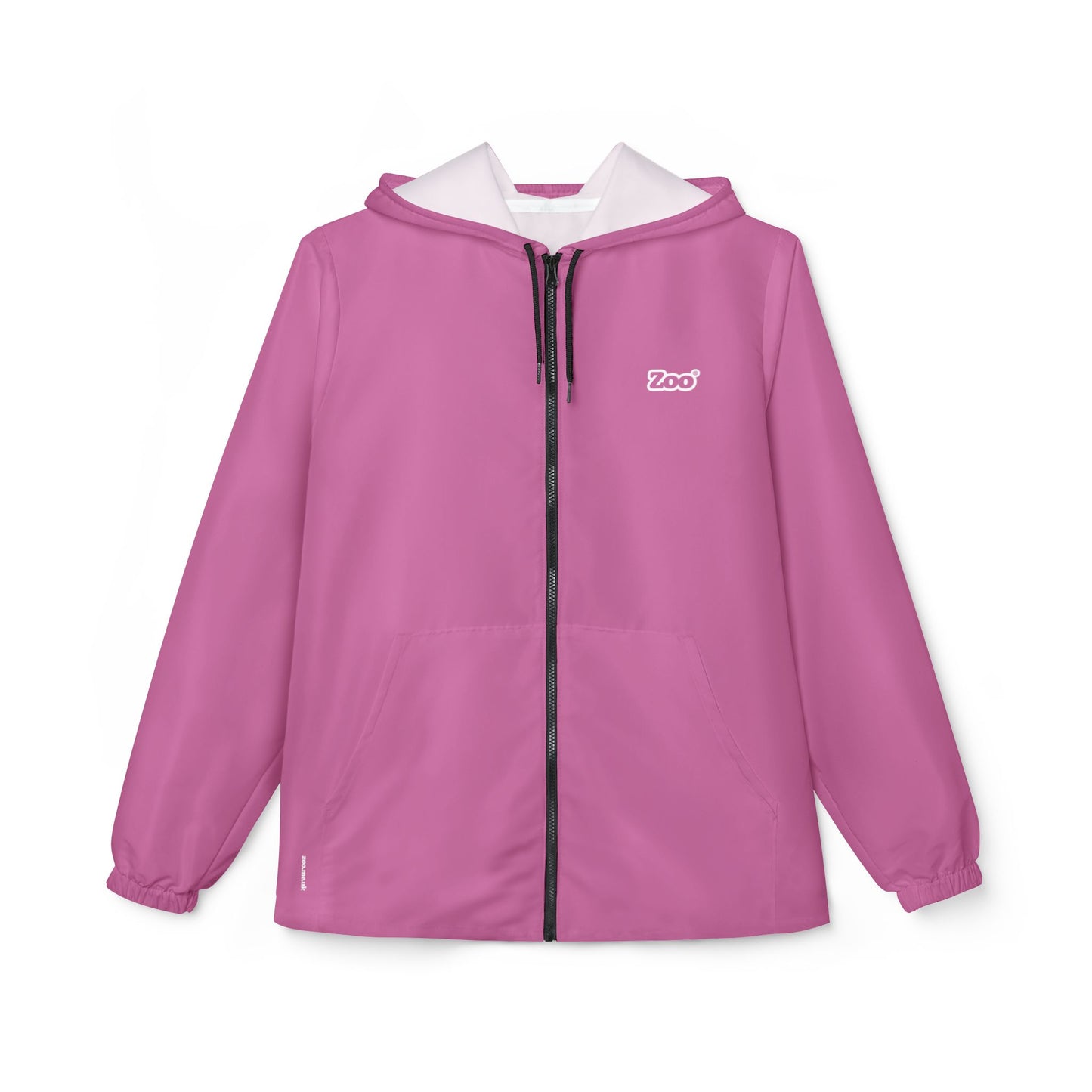 Zoo® Light Pink with White - Ladies Windbreaker Jacket