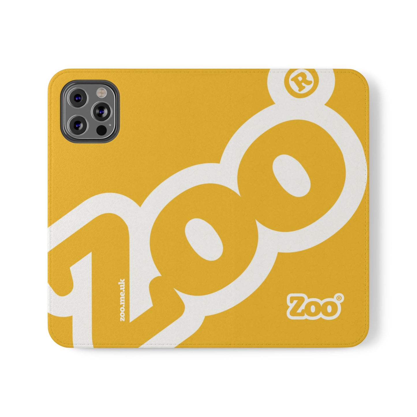 Zoo® Yellow Flip Case - Phone Wallet with Card Holder