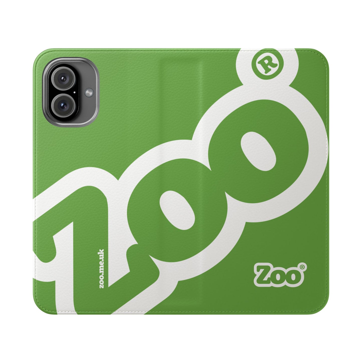 Zoo® Light Green Flip Case - Phone Wallet with Card Holder