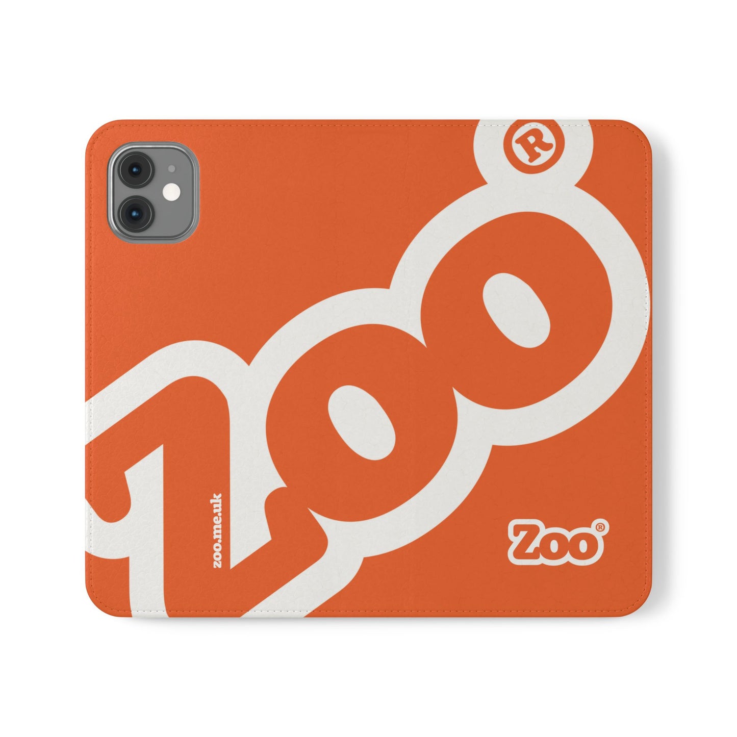 Zoo® Orange Flip Case - Phone Wallet with Card Holder