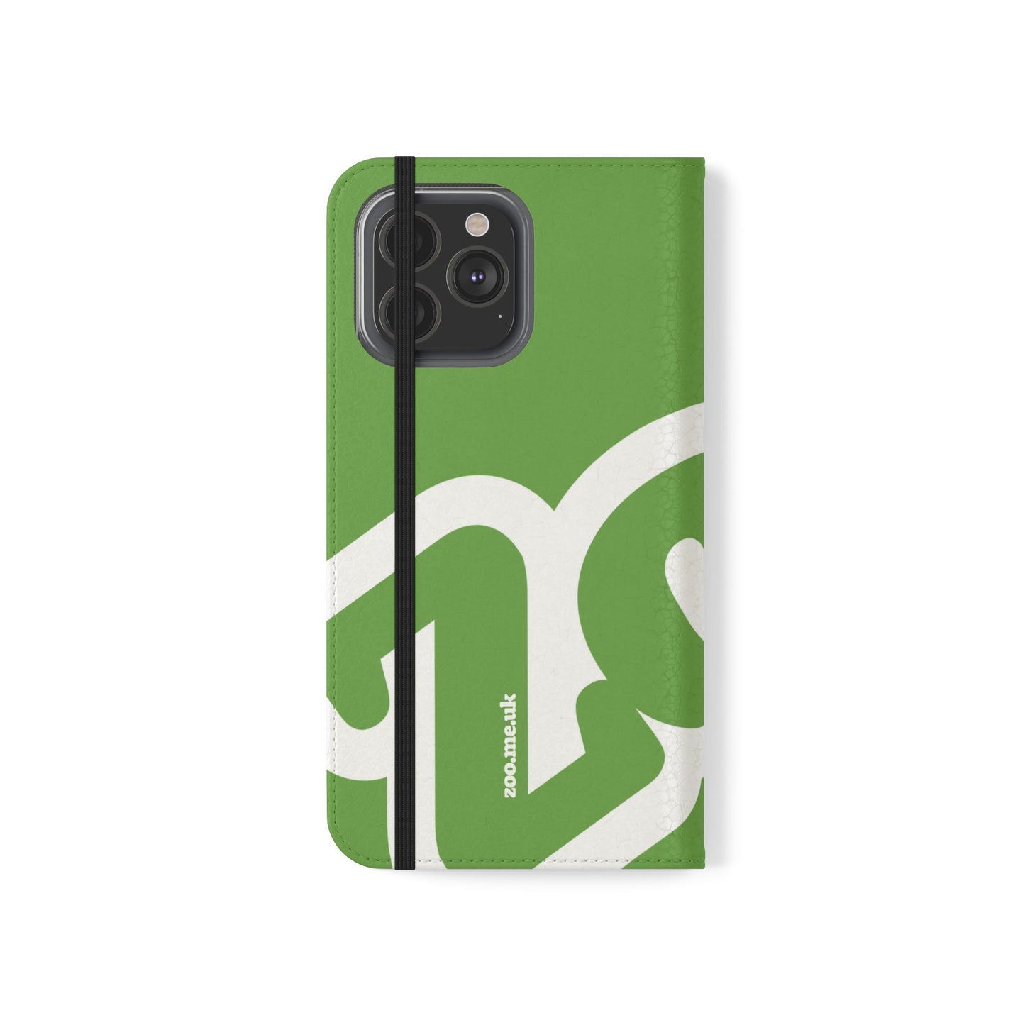 Zoo® Light Green Flip Case - Phone Wallet with Card Holder