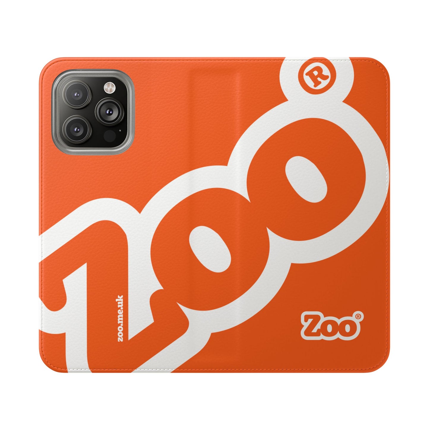 Zoo® Orange Flip Case - Phone Wallet with Card Holder