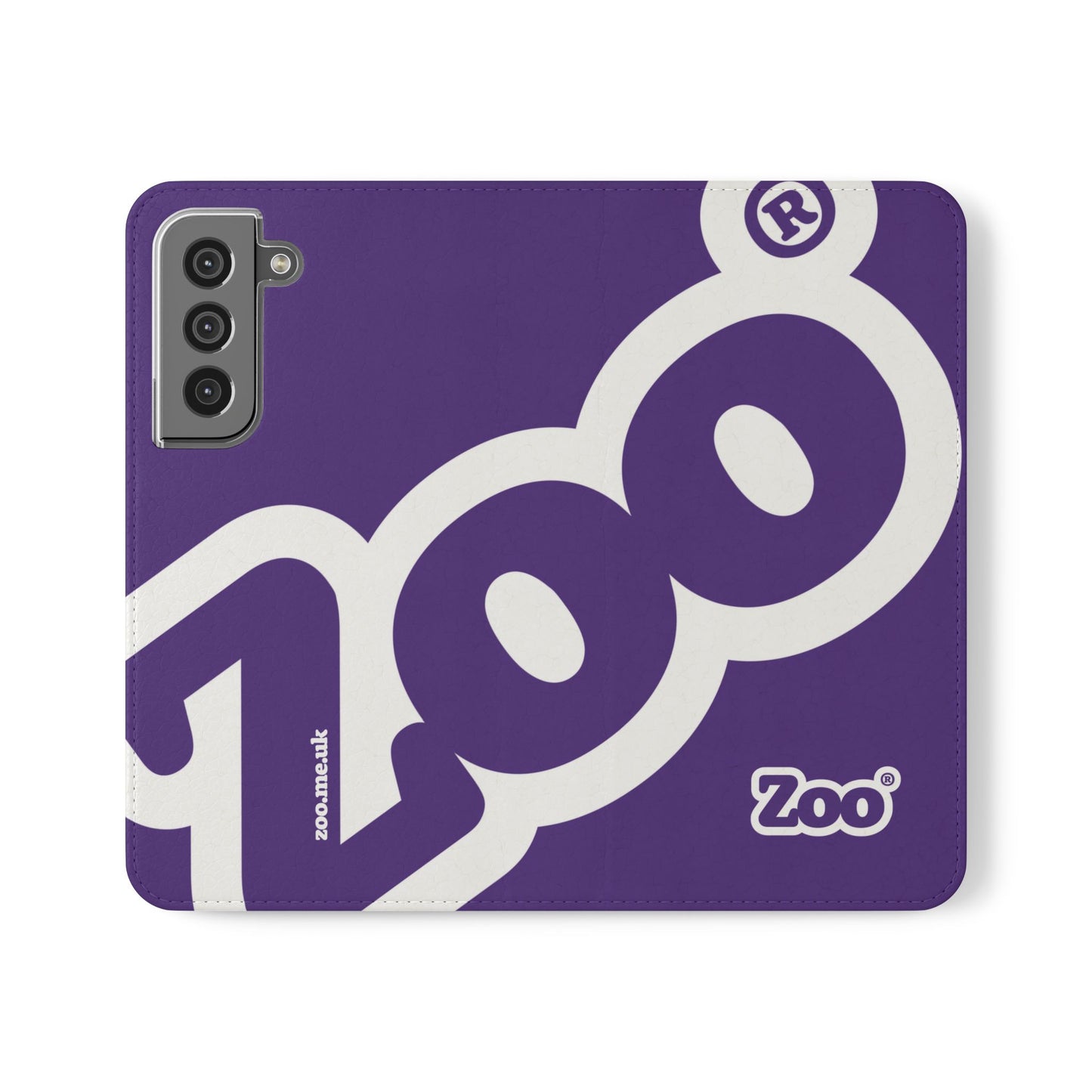 Zoo® Purple Flip Case - Phone Wallet with Card Holder