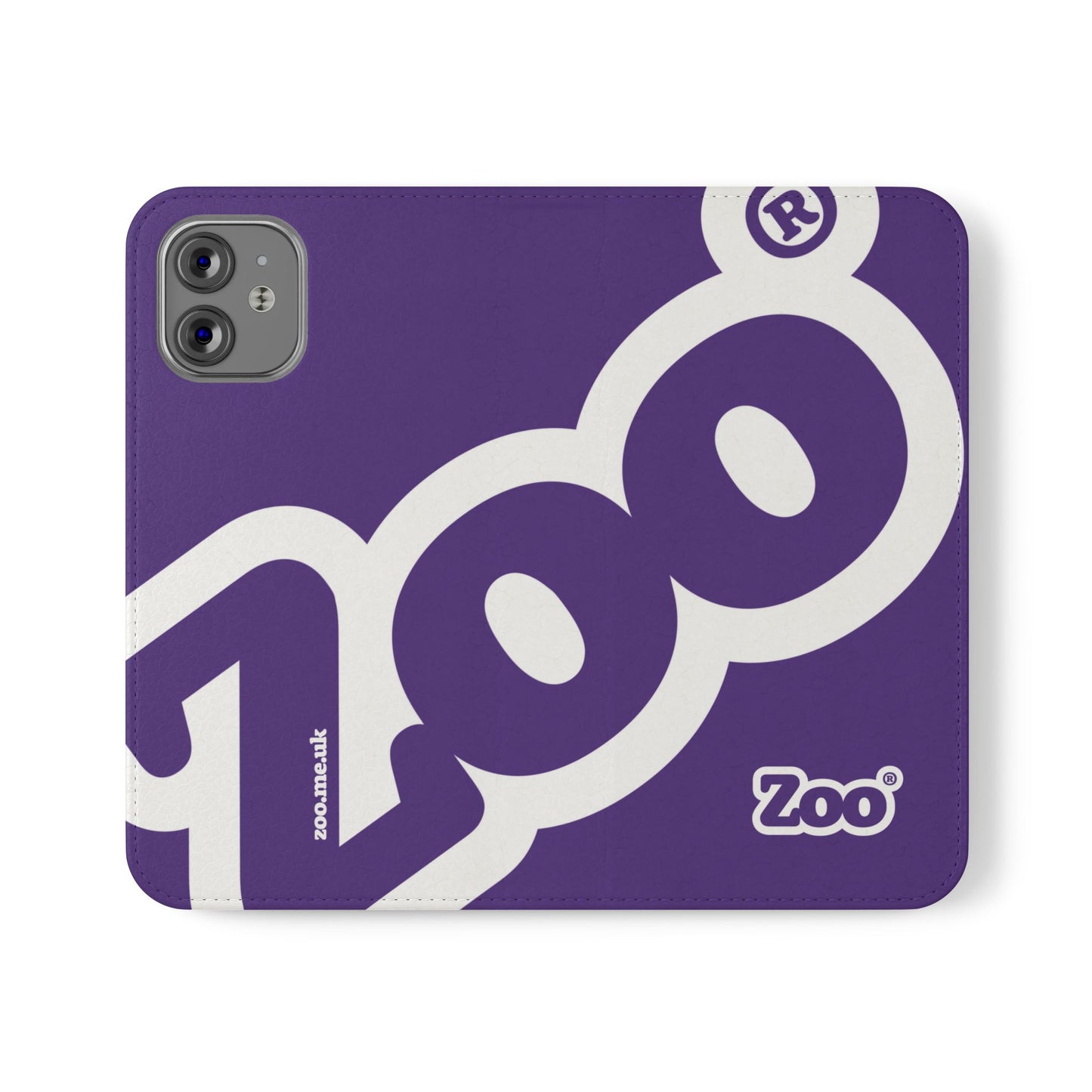 Zoo® Purple Flip Case - Phone Wallet with Card Holder