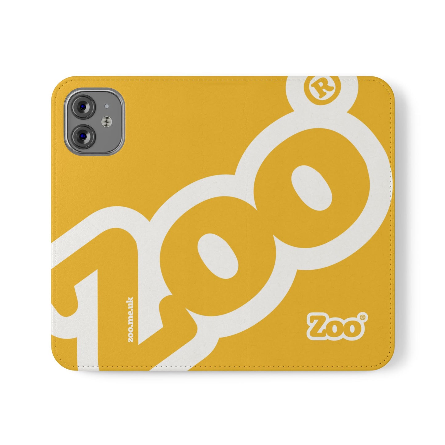 Zoo® Yellow Flip Case - Phone Wallet with Card Holder