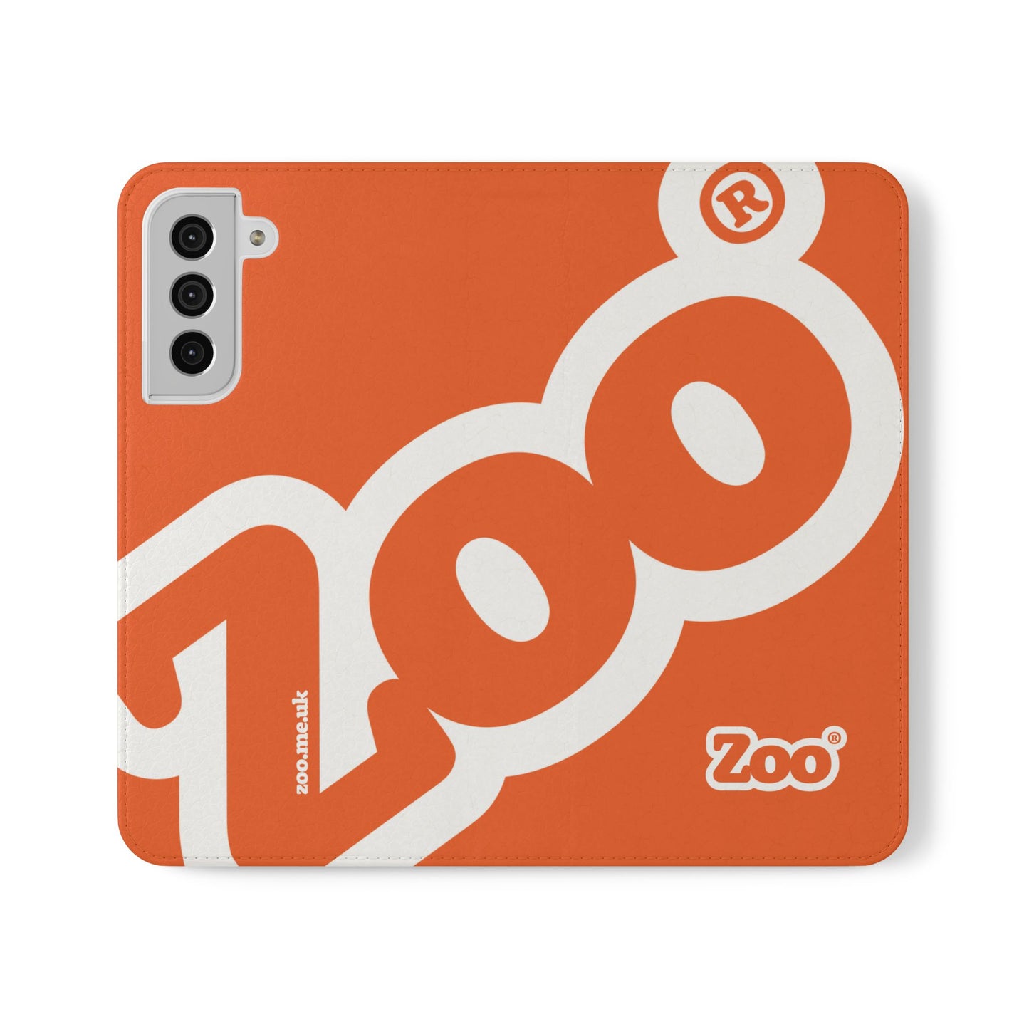 Zoo® Orange Flip Case - Phone Wallet with Card Holder