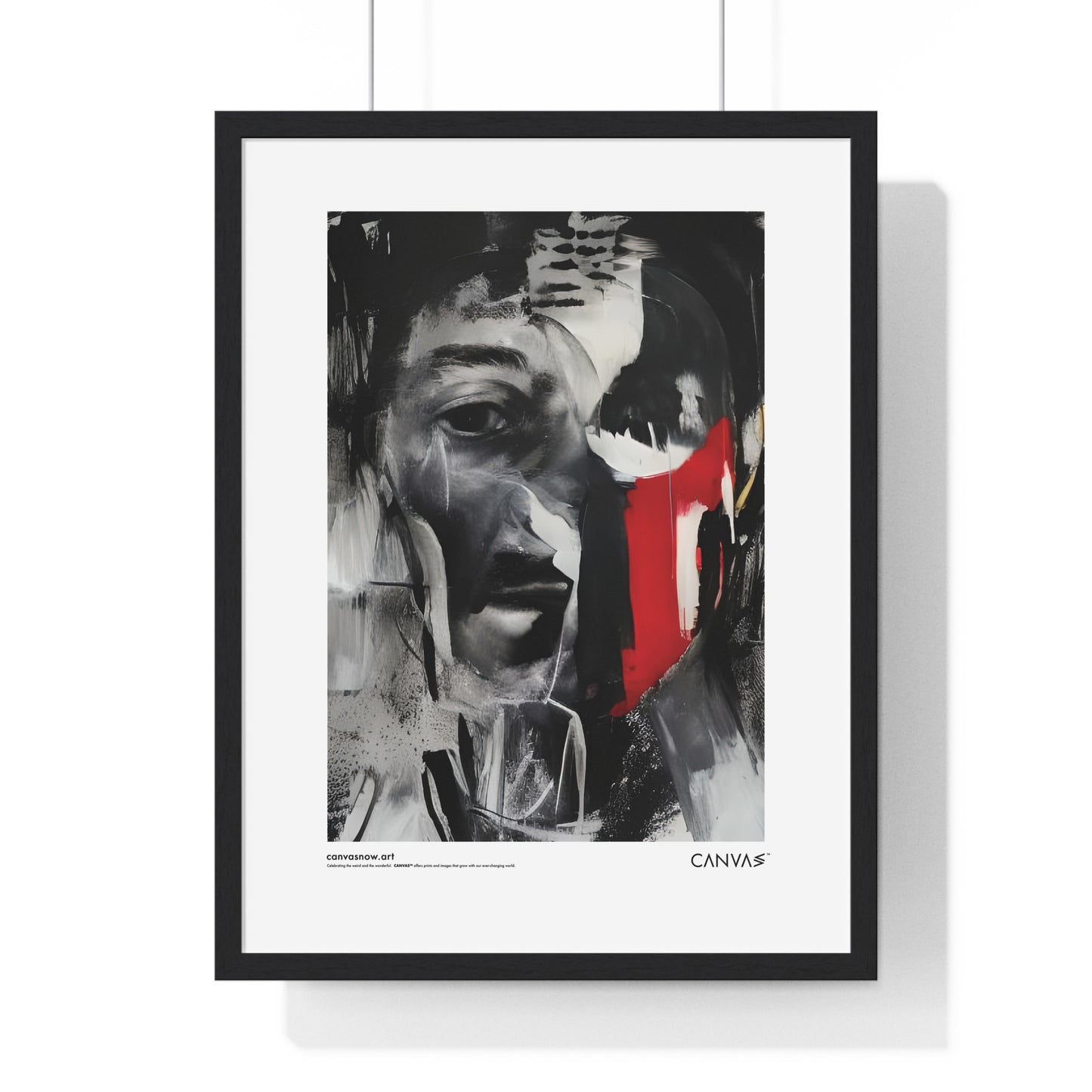 CANVAS™ MAN-BLUR Portrait Framed Poster