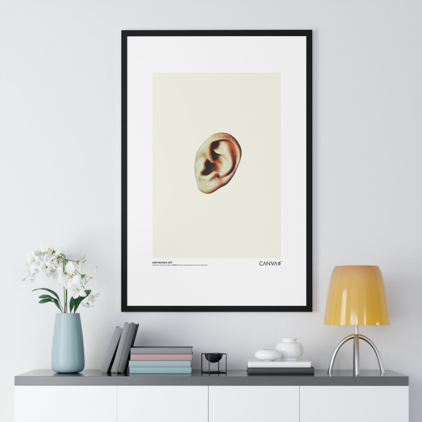 CANVAS™ MISSING-EAR Portrait Framed Poster