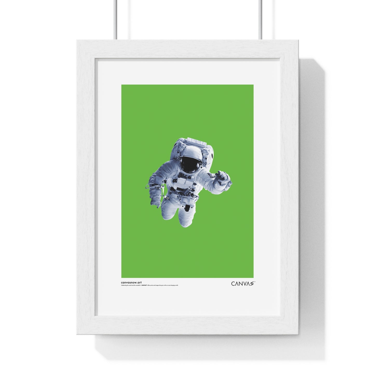 CANVAS™ SPACEMAN-GREENSCREEN Portrait Framed Poster