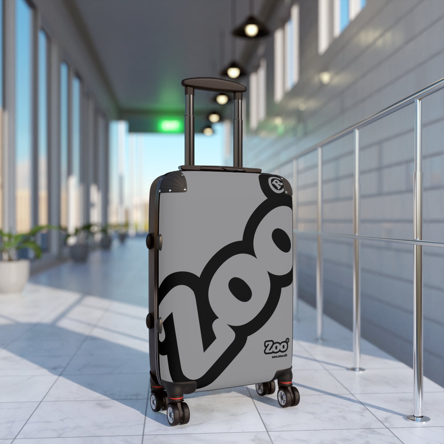 Zoo® Black on Grey - Black Suitcase
