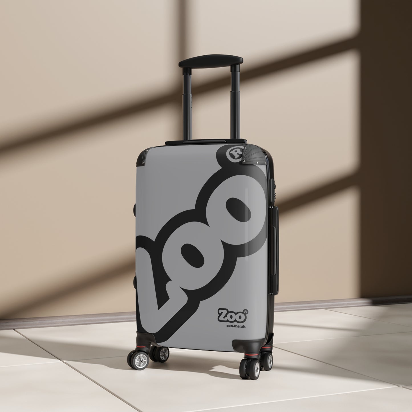 Zoo® Black on Grey - Black Suitcase