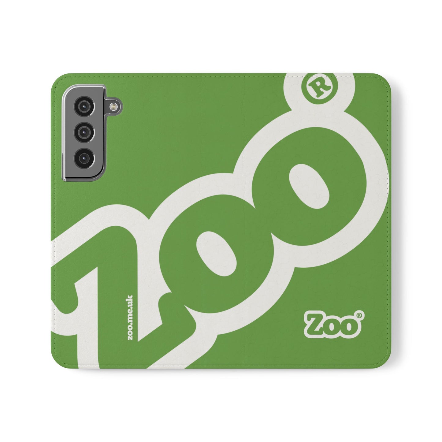 Zoo® Light Green Flip Case - Phone Wallet with Card Holder