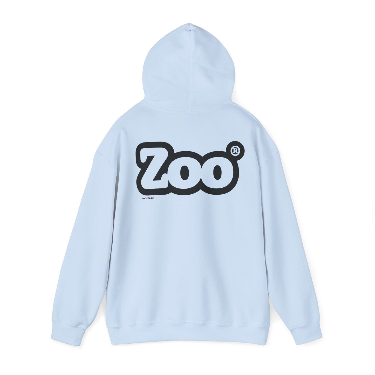 Zoo® Black Logo on Pale Blue - Unisex Heavy Blend™ Hoodie