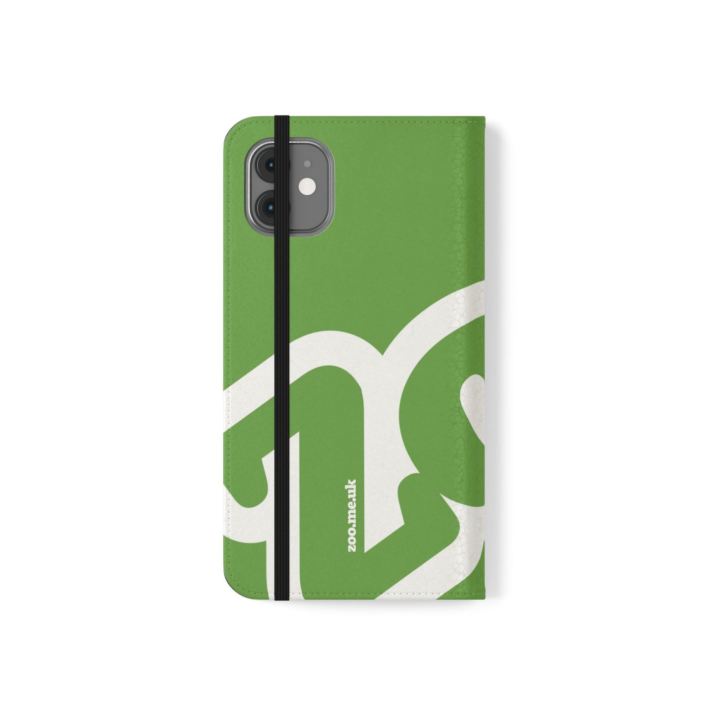 Zoo® Light Green Flip Case - Phone Wallet with Card Holder
