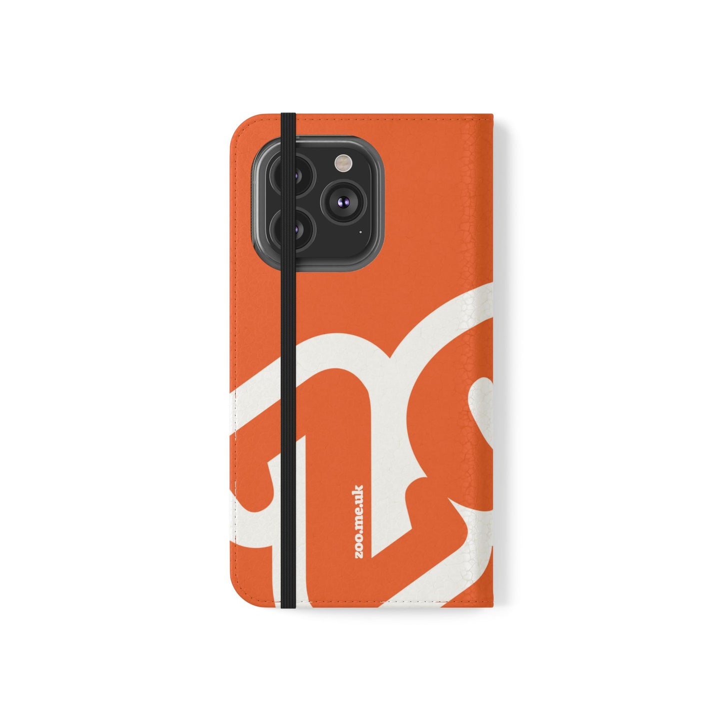Zoo® Orange Flip Case - Phone Wallet with Card Holder