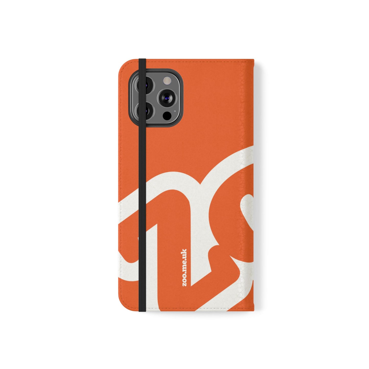 Zoo® Orange Flip Case - Phone Wallet with Card Holder