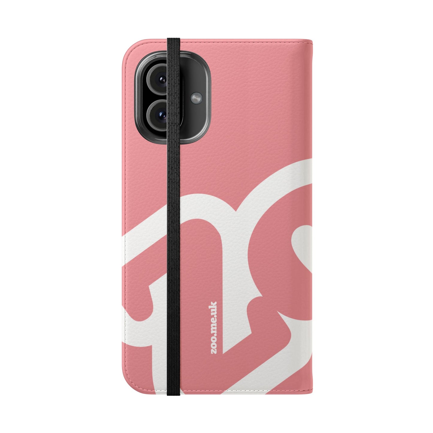 Zoo® Rose Pink Flip Case - Phone Wallet with Card Holder
