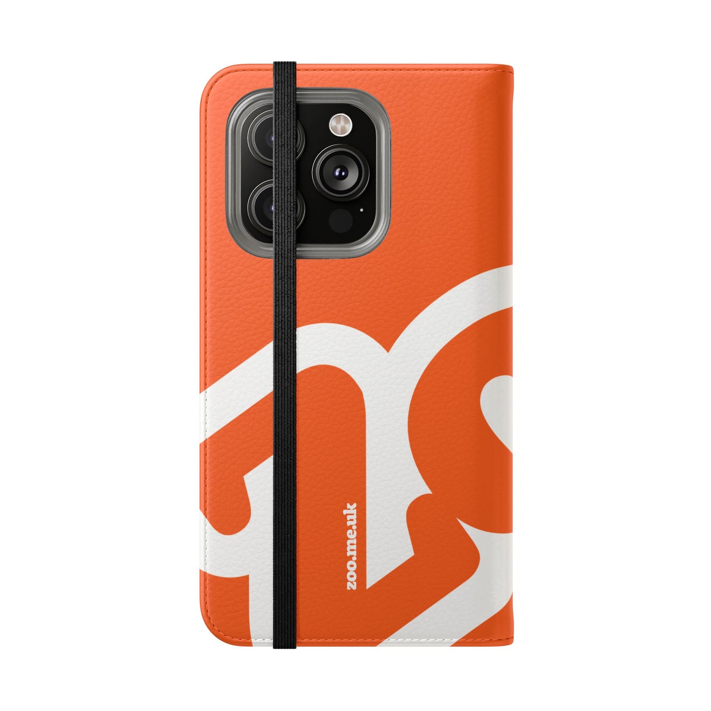 Zoo® Orange Flip Case - Phone Wallet with Card Holder