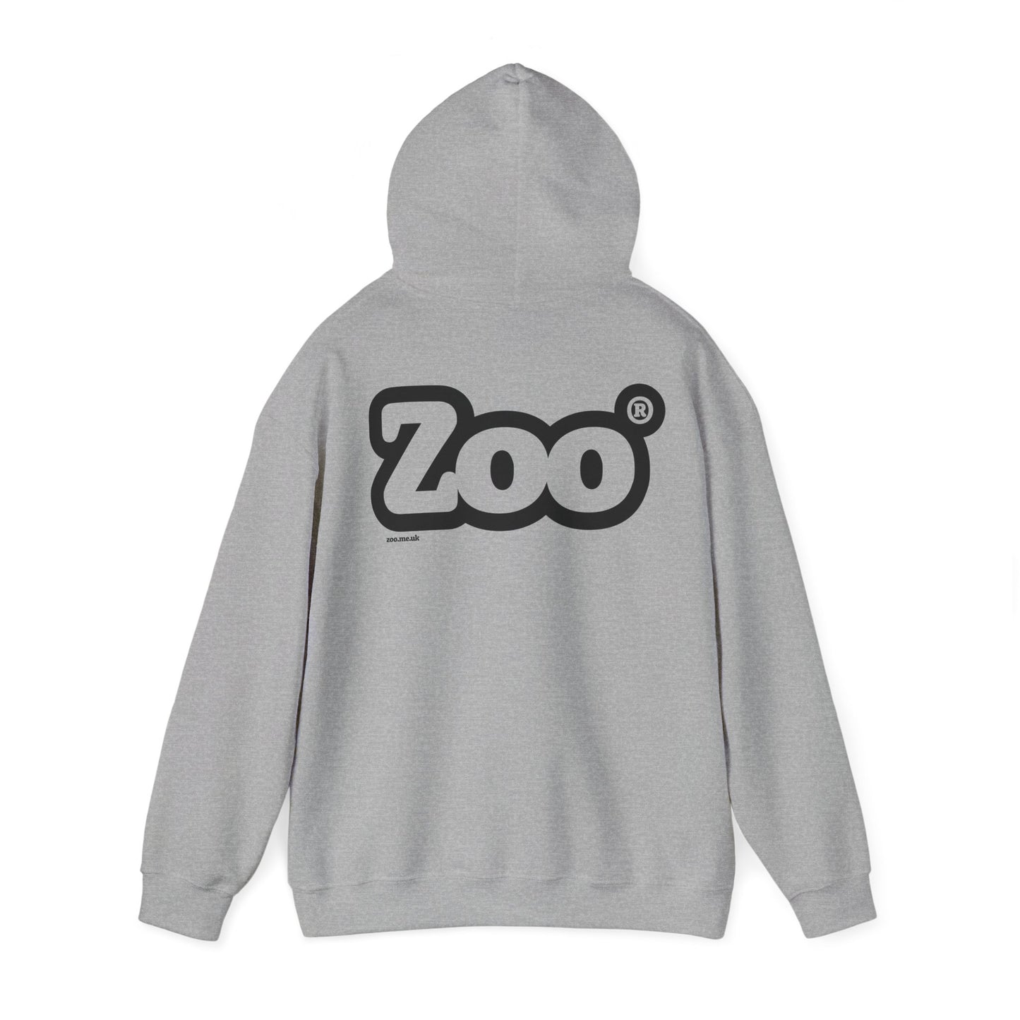 Zoo® Black Logo on Grey - Unisex Heavy Blend™ Hoodie