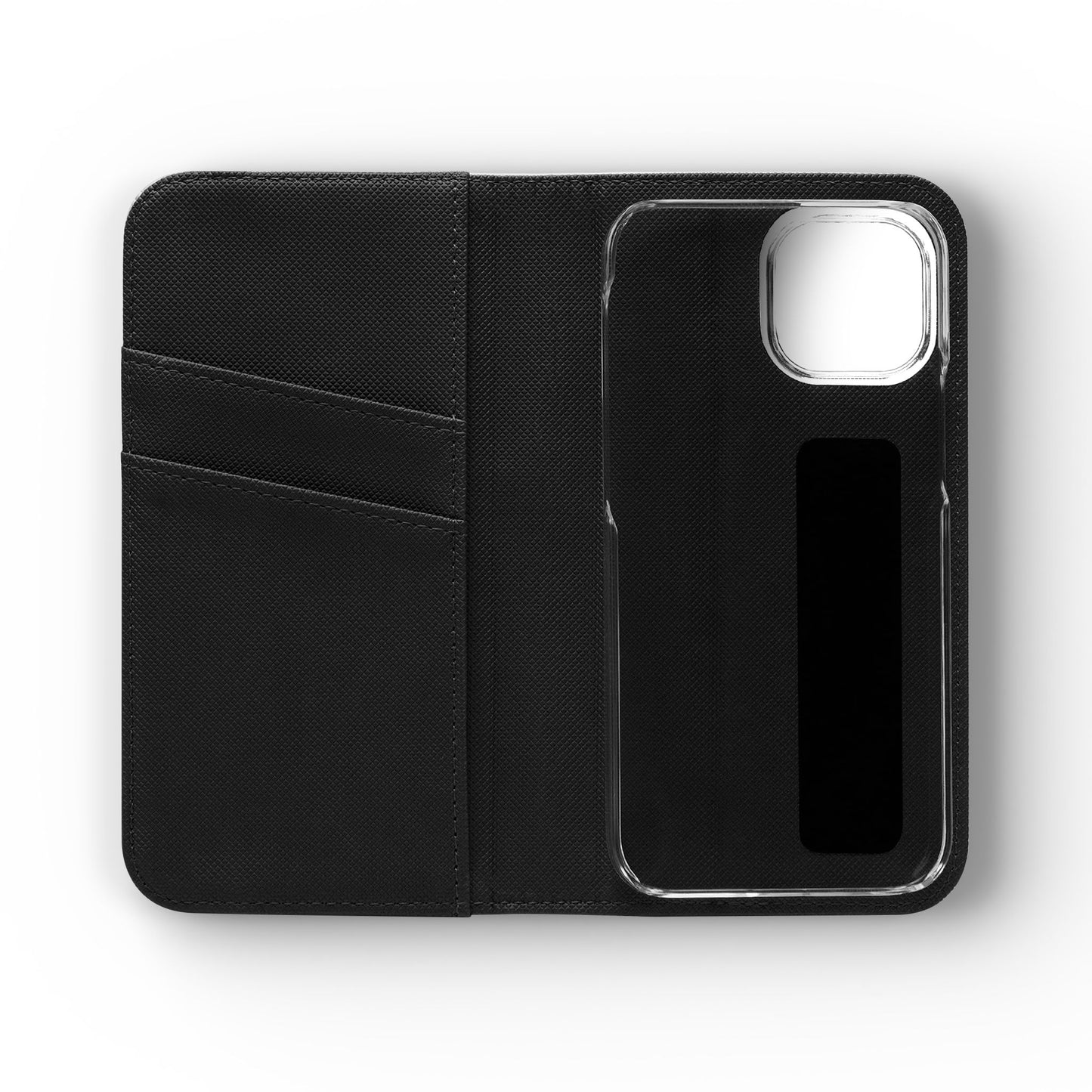 Zoo® Black Flip Case - Phone Wallet with Card Holder
