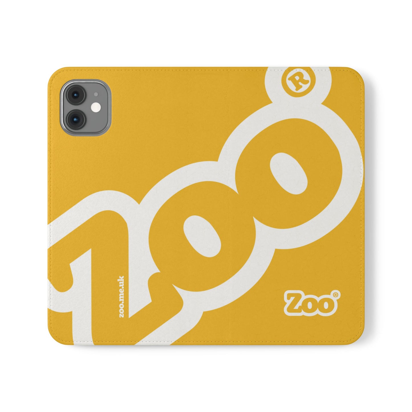Zoo® Yellow Flip Case - Phone Wallet with Card Holder