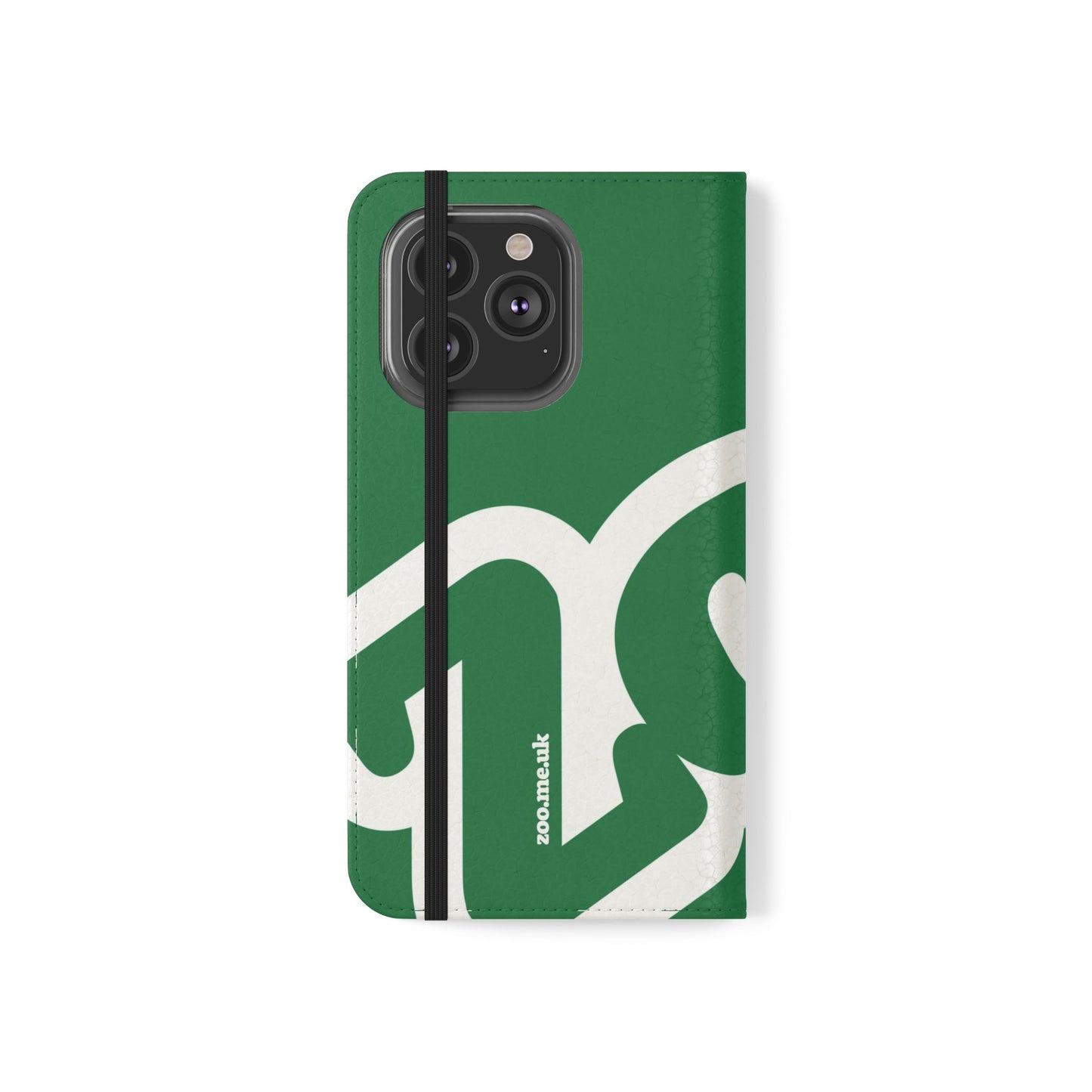Zoo® Dark Green Flip Case - Phone Wallet with Card Holder