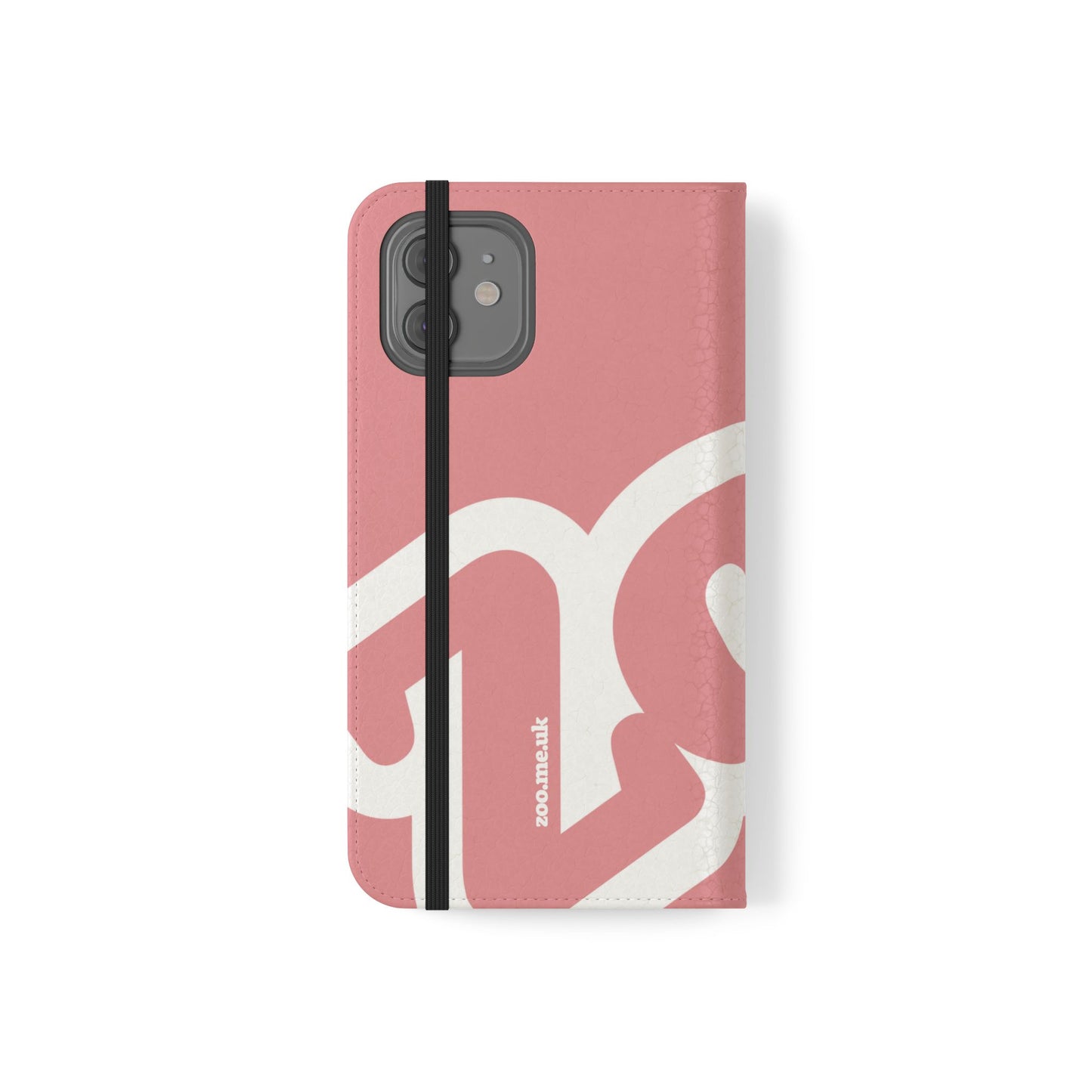 Zoo® Rose Pink Flip Case - Phone Wallet with Card Holder