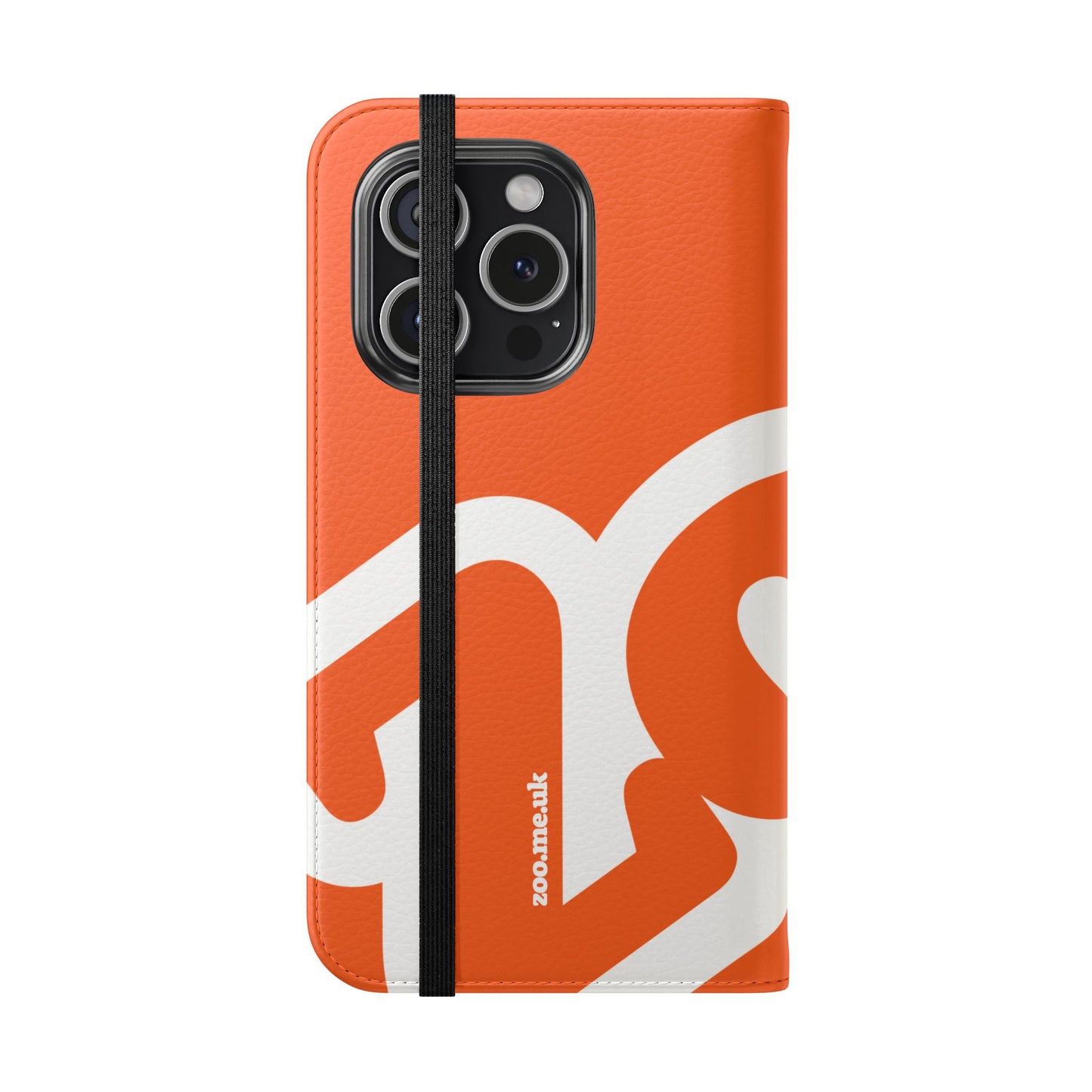 Zoo® Orange Flip Case - Phone Wallet with Card Holder