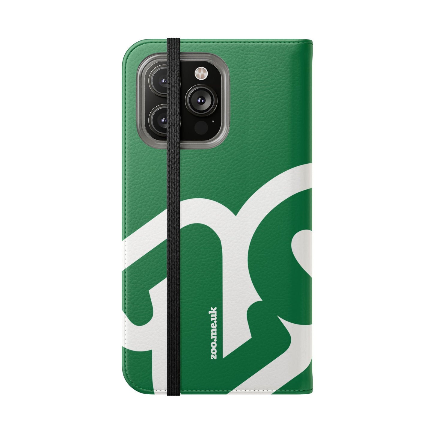 Zoo® Dark Green Flip Case - Phone Wallet with Card Holder