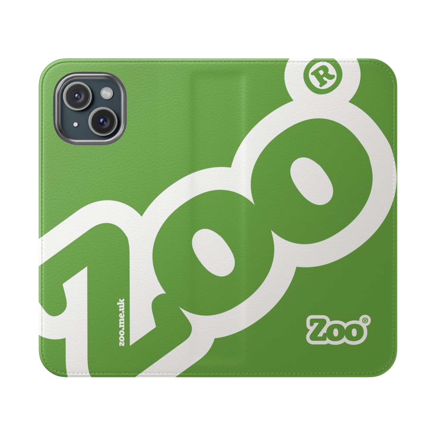 Zoo® Light Green Flip Case - Phone Wallet with Card Holder
