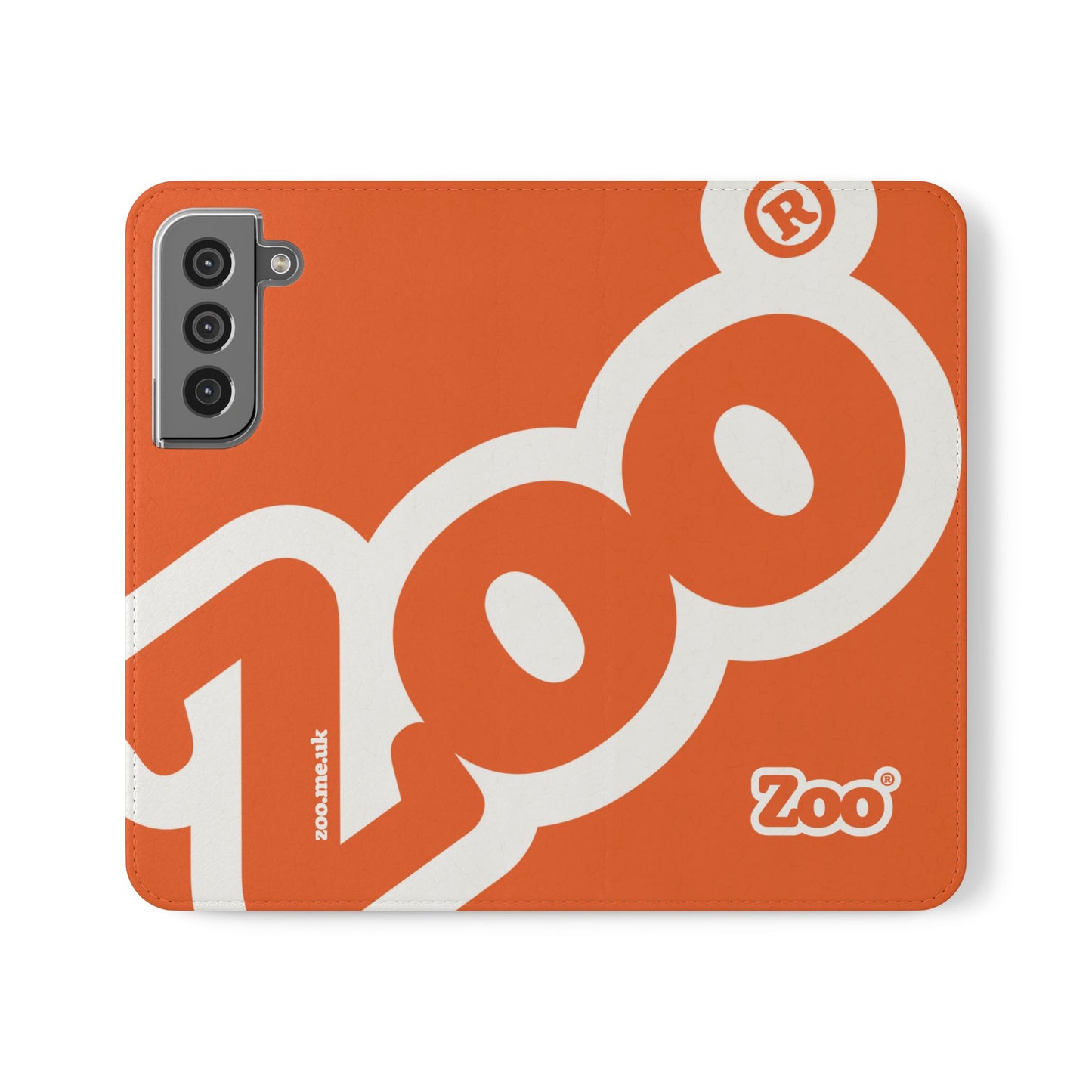 Zoo® Orange Flip Case - Phone Wallet with Card Holder