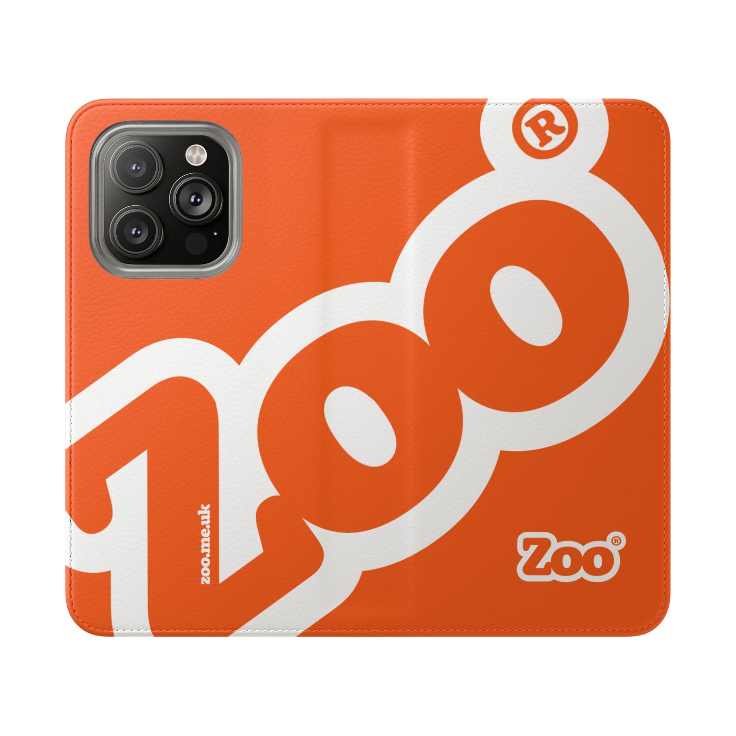 Zoo® Orange Flip Case - Phone Wallet with Card Holder