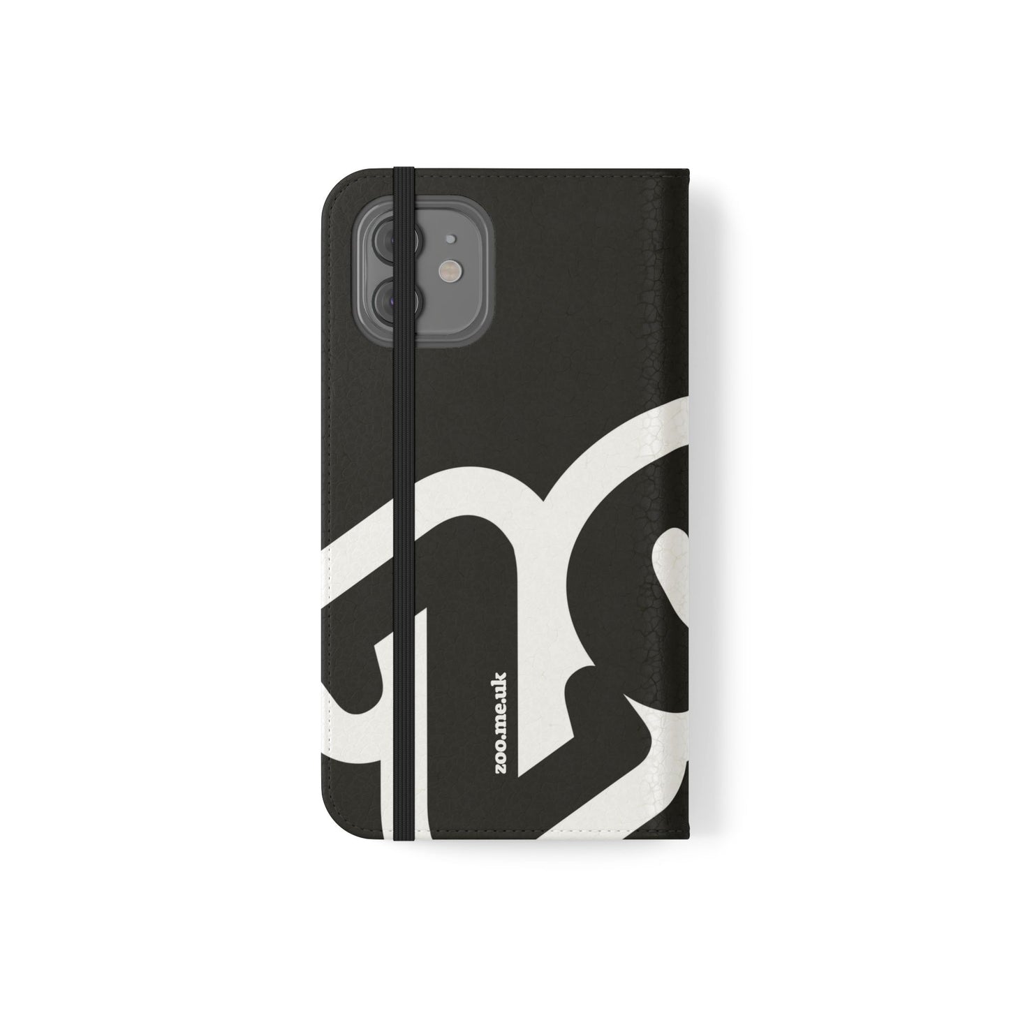 Zoo® Black Flip Case - Phone Wallet with Card Holder