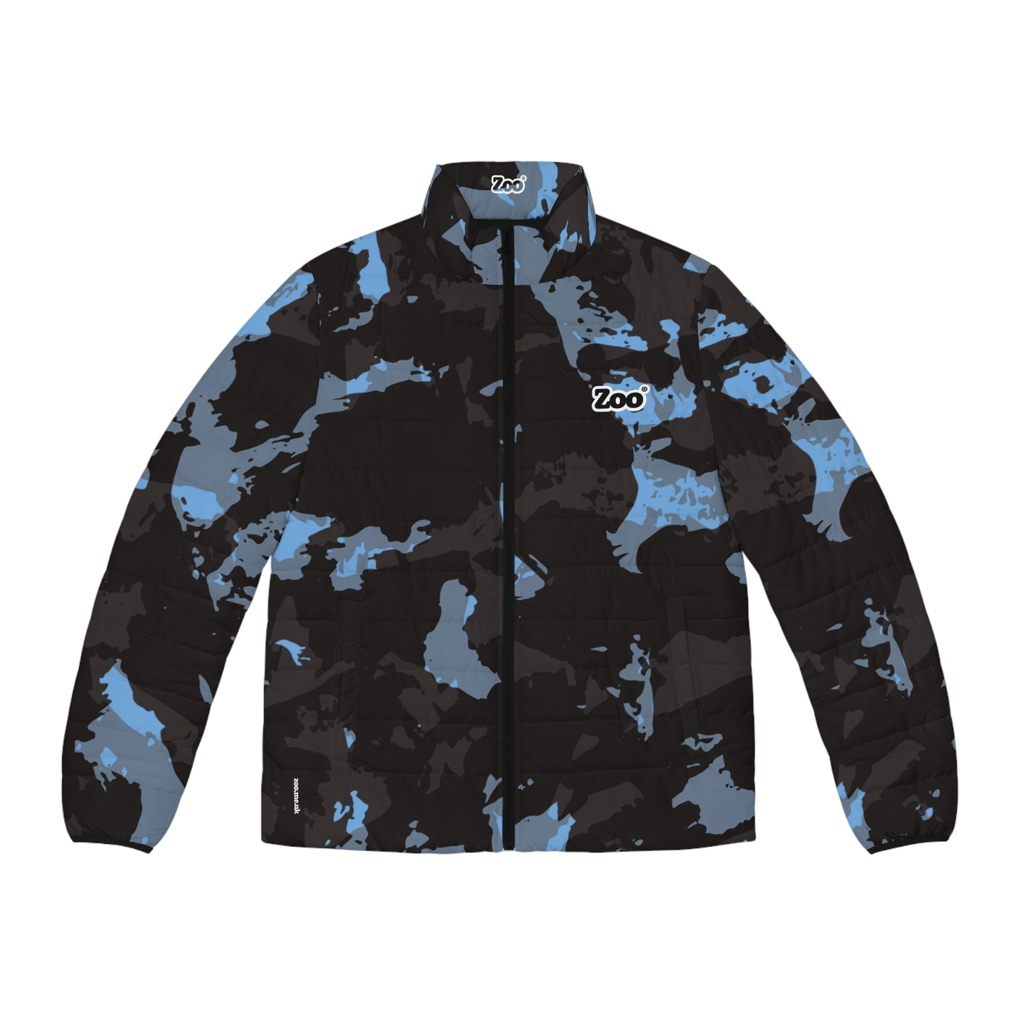 Zoo® Black & Light Blue Camo - Unisex Puffer Jacket