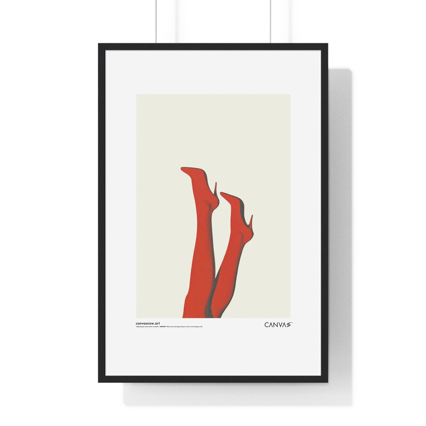 CANVAS™ RED-HOT-LEGS Portrait Framed Poster
