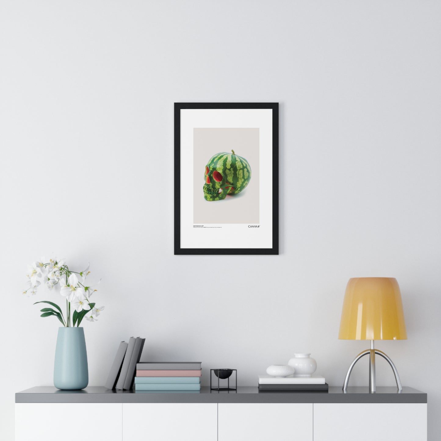 CANVAS™ MELON-SKULL Portrait Framed Poster