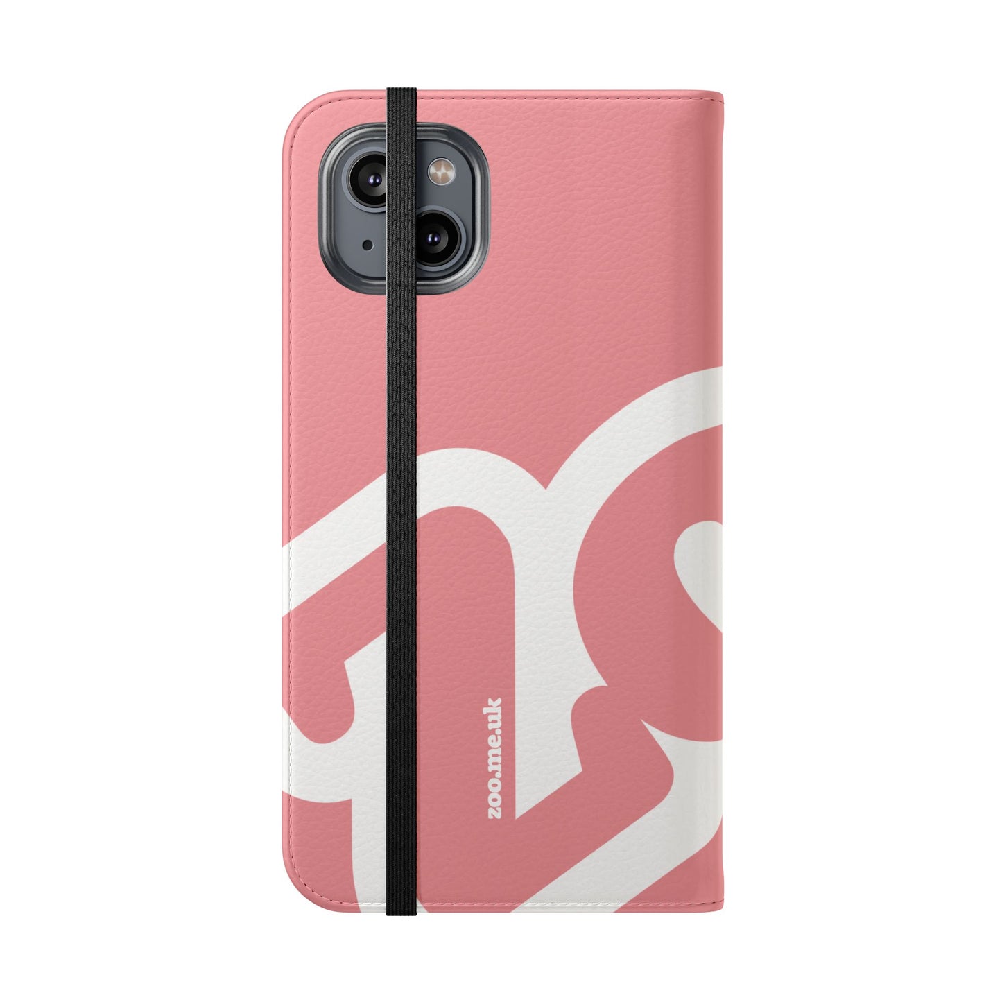 Zoo® Rose Pink Flip Case - Phone Wallet with Card Holder