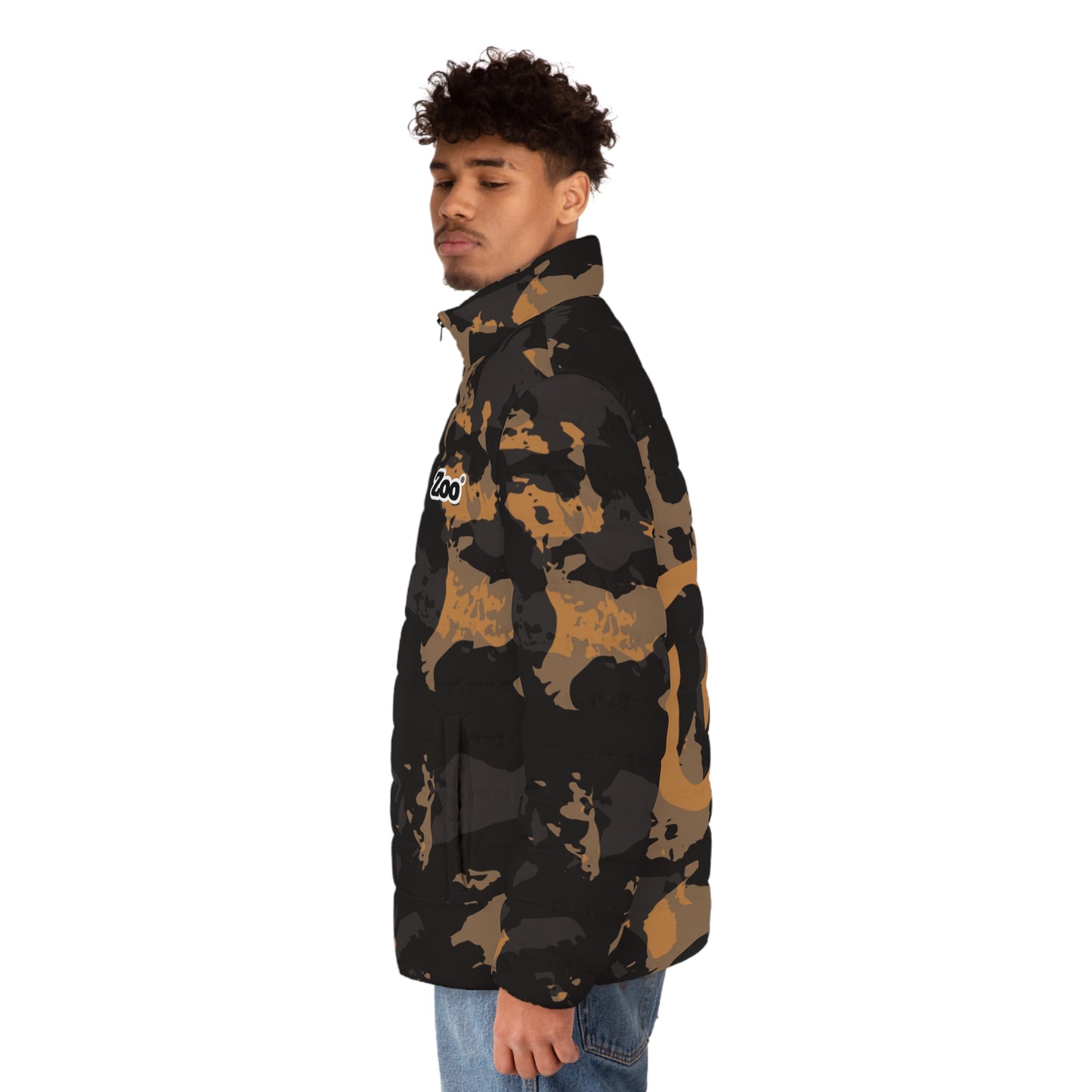 Zoo® Black & Light Brown Camo - Unisex Puffer Jacket