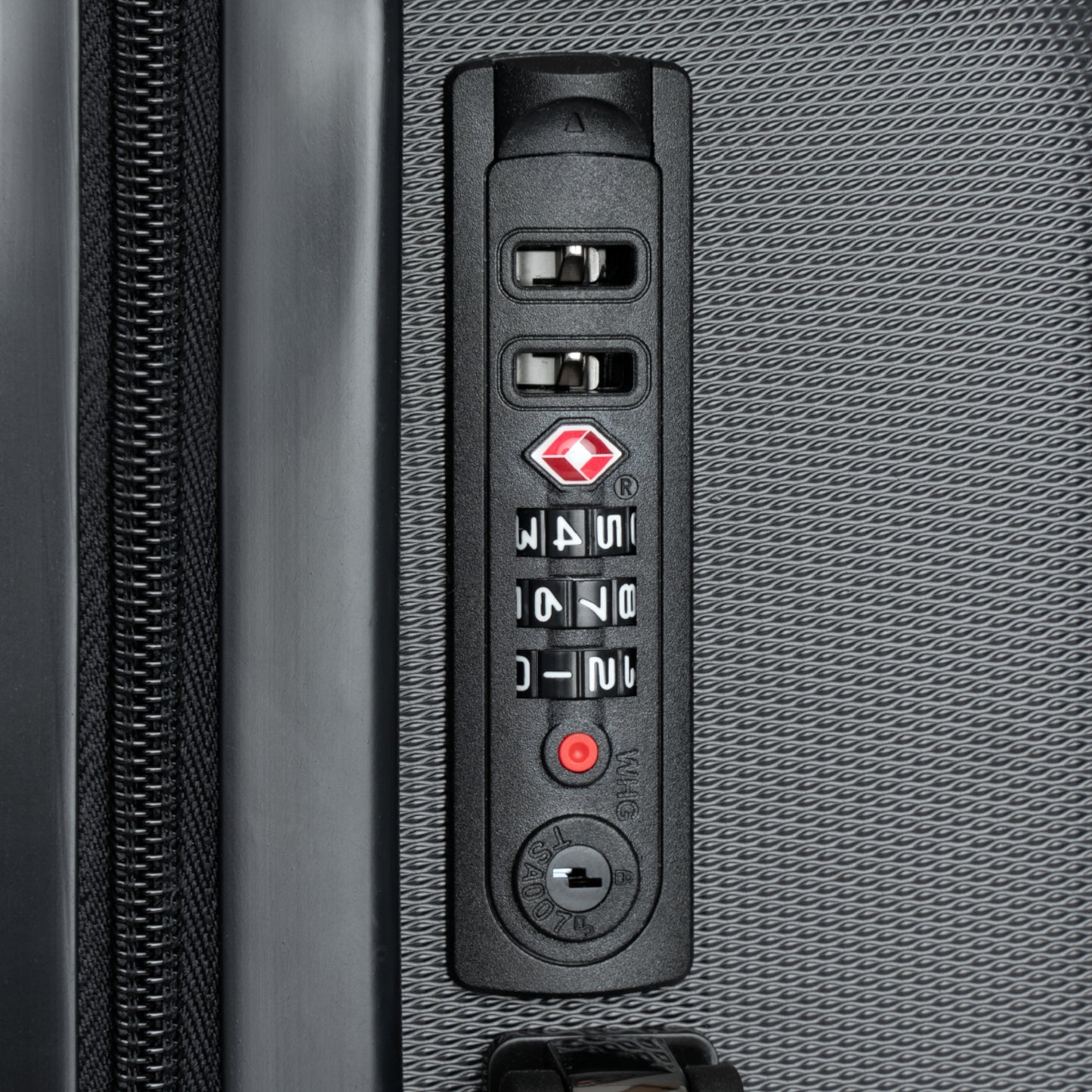 Zoo® White on Black - Black Suitcase