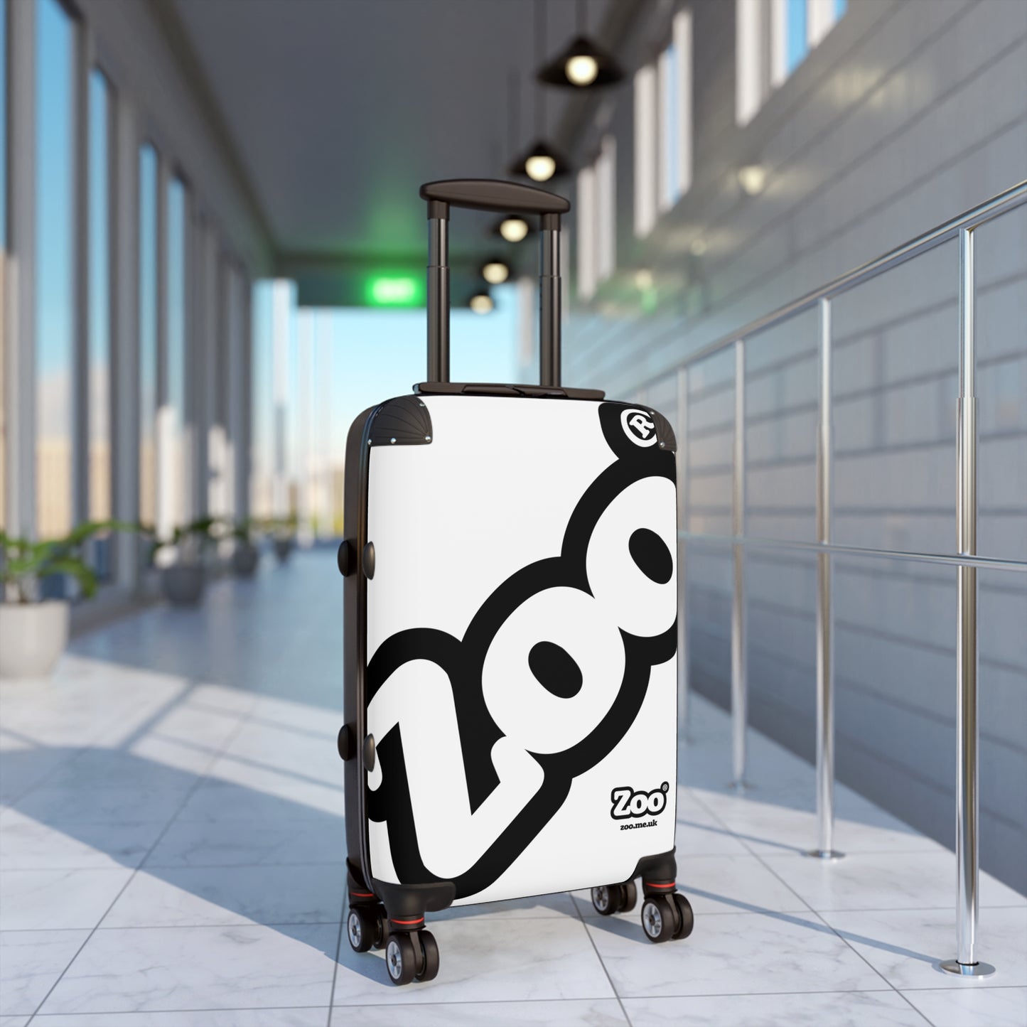 Zoo® Black on White Suitcase