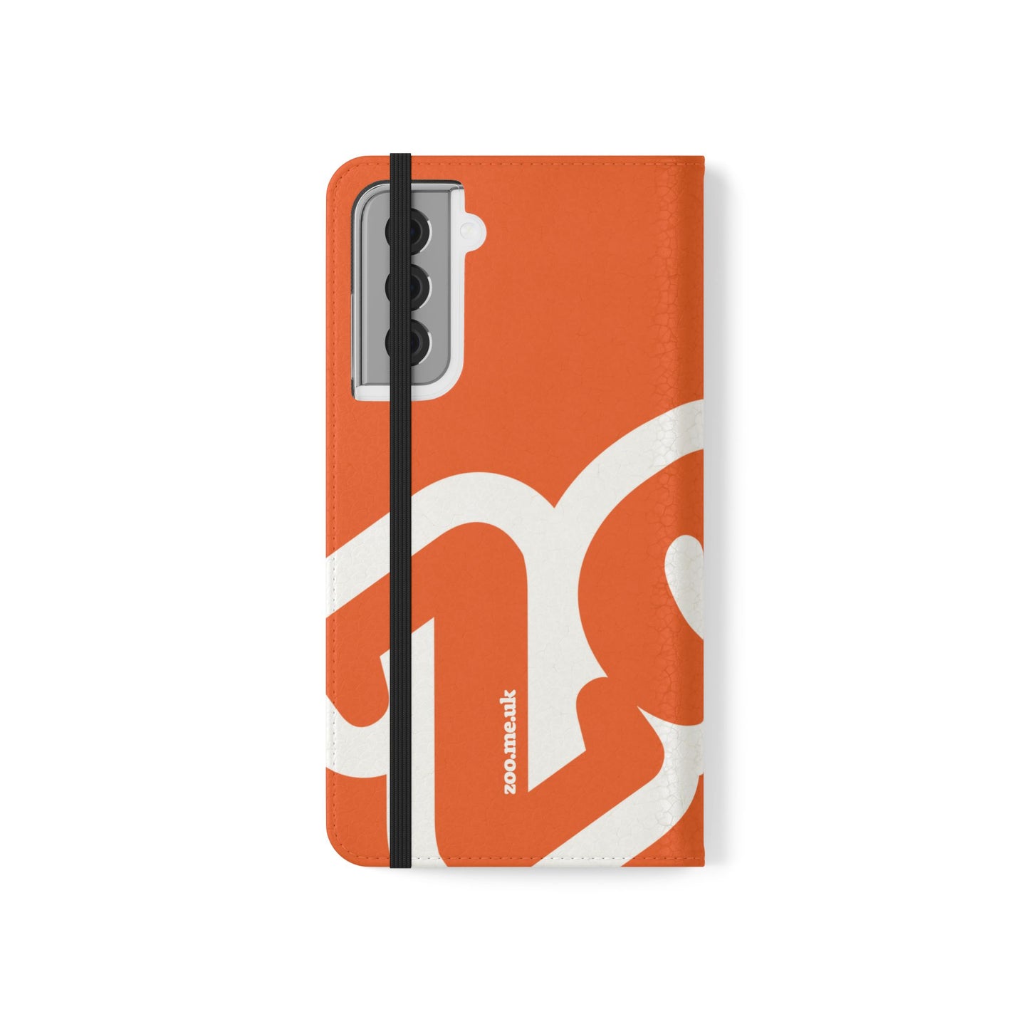 Zoo® Orange Flip Case - Phone Wallet with Card Holder