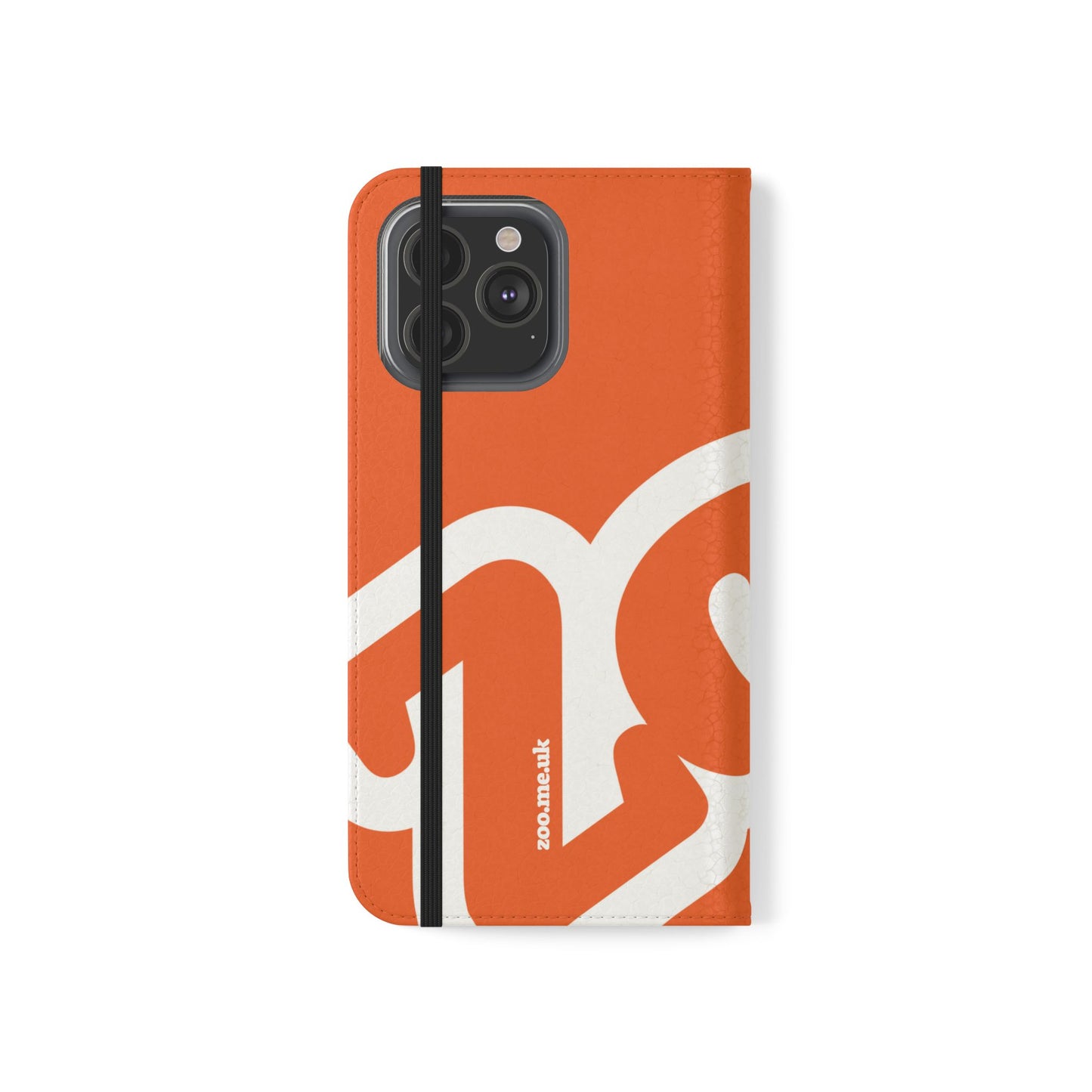 Zoo® Orange Flip Case - Phone Wallet with Card Holder