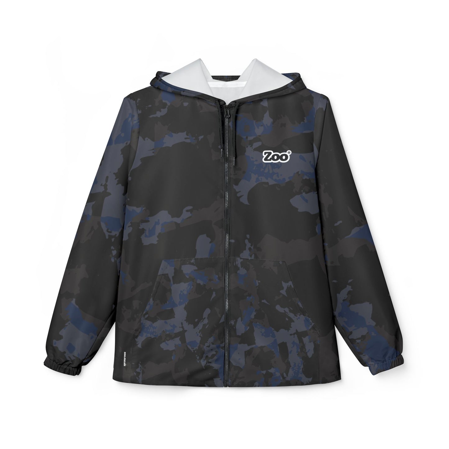 Zoo® Black & Navy - Unisex Camo Windbreaker Jacket