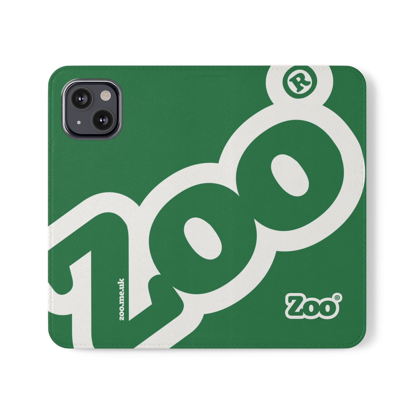 Zoo® Dark Green Flip Case - Phone Wallet with Card Holder