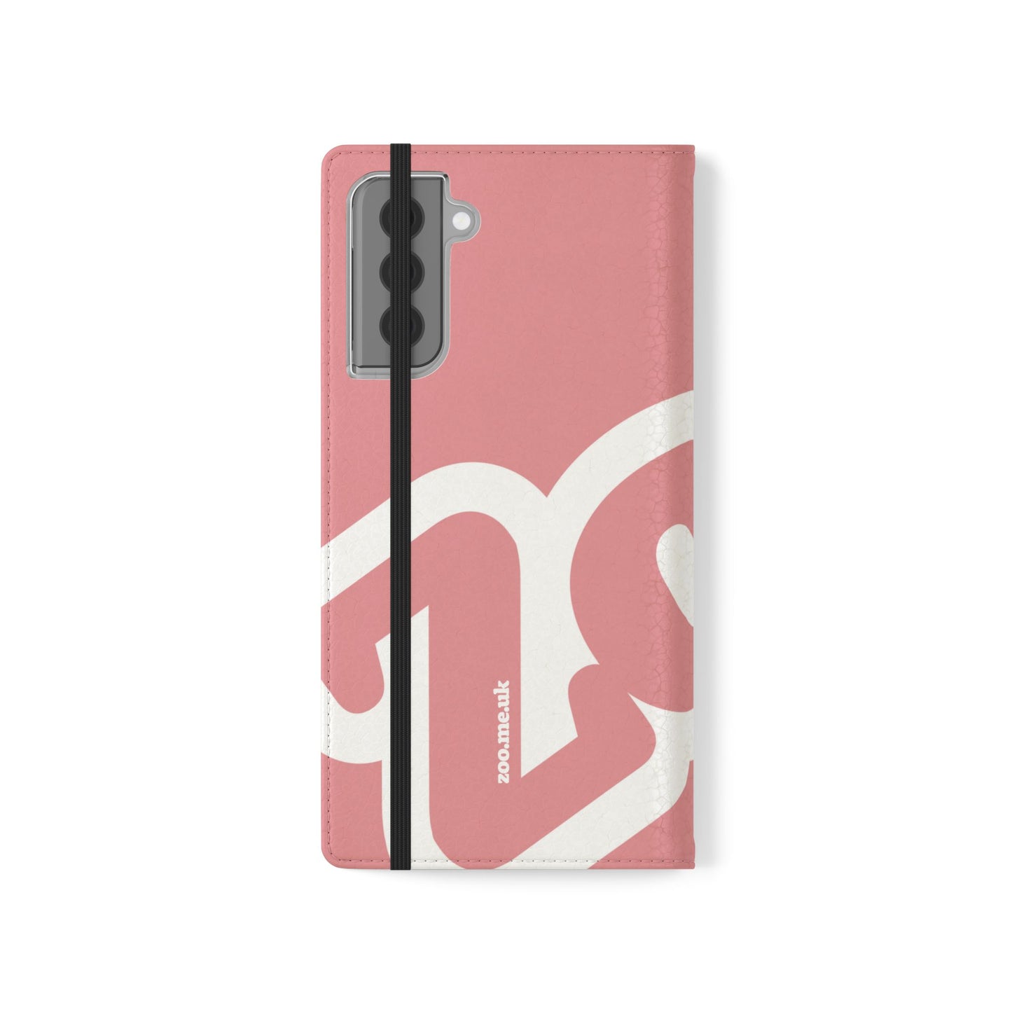 Zoo® Rose Pink Flip Case - Phone Wallet with Card Holder