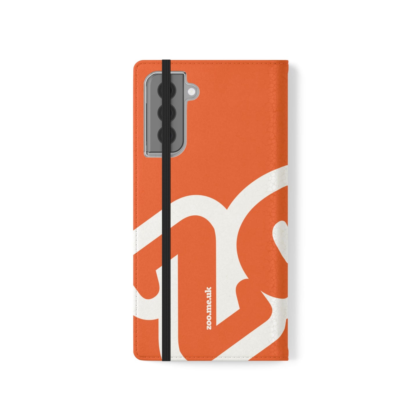 Zoo® Orange Flip Case - Phone Wallet with Card Holder