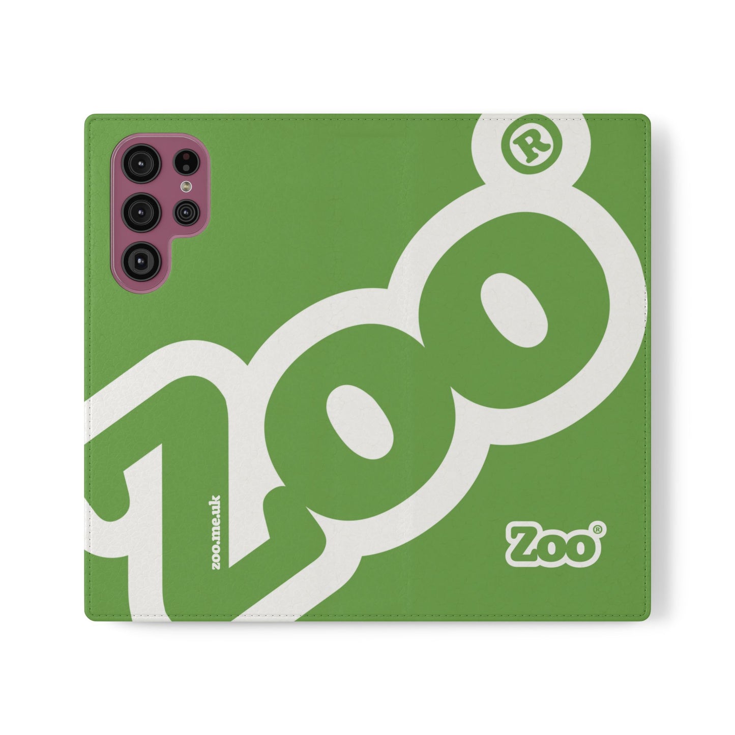 Zoo® Light Green Flip Case - Phone Wallet with Card Holder