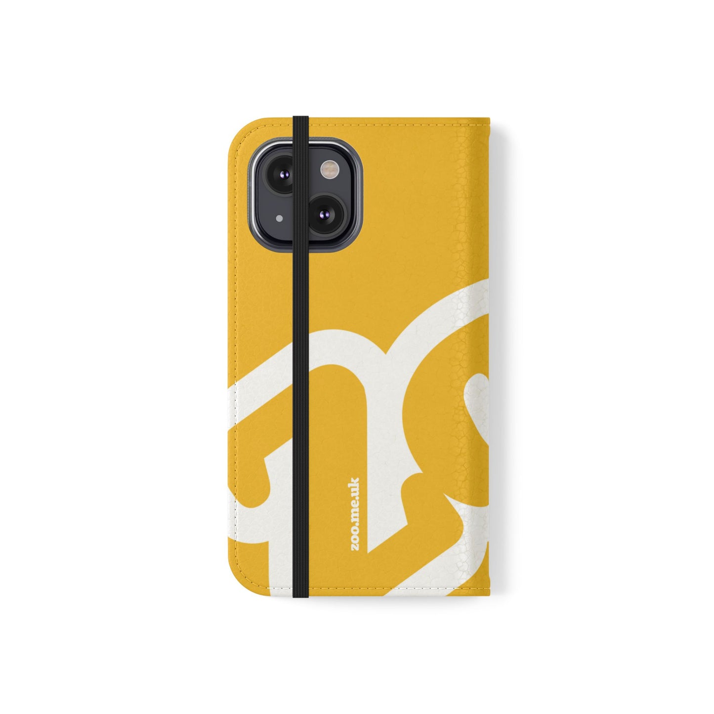 Zoo® Yellow Flip Case - Phone Wallet with Card Holder