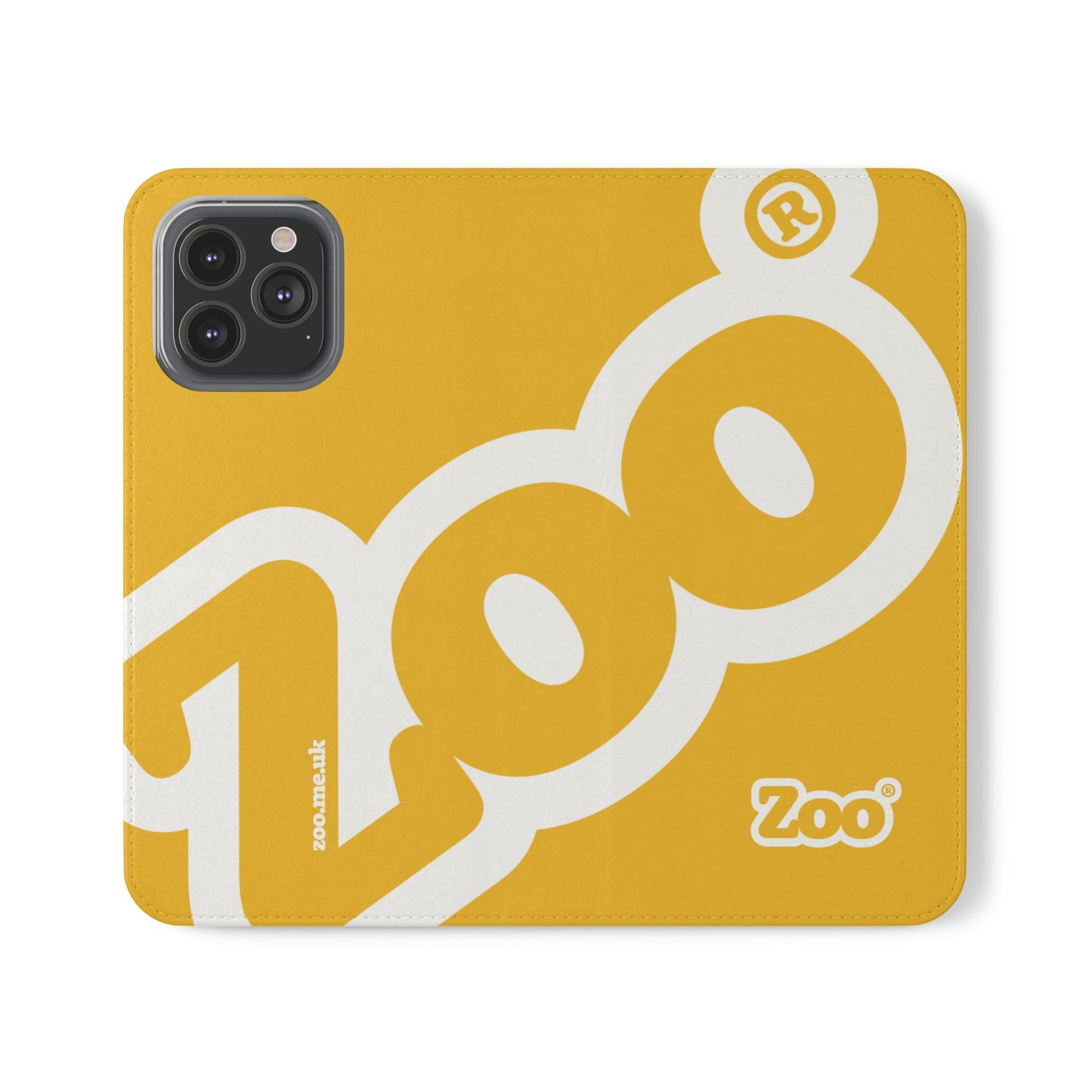 Zoo® Yellow Flip Case - Phone Wallet with Card Holder