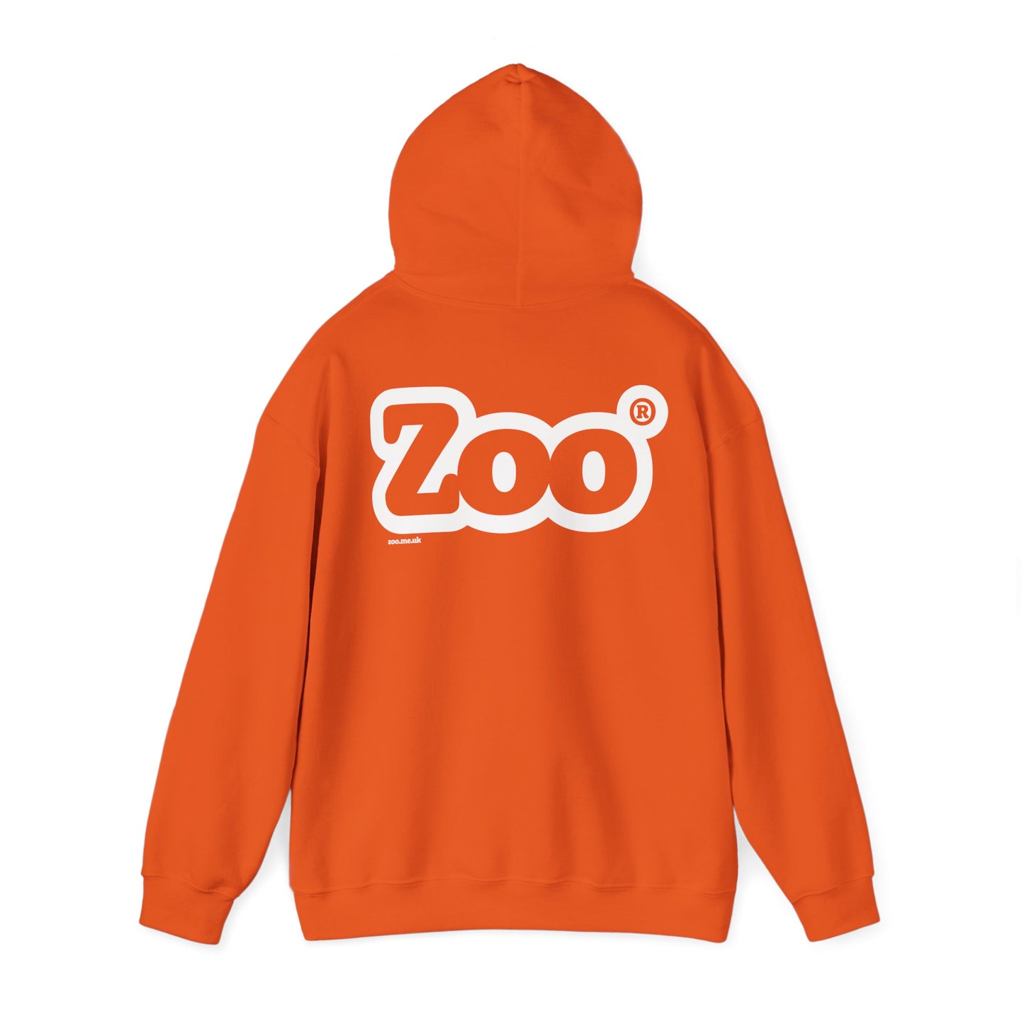 Zoo® White Logo on Orange - Unisex Heavy Blend™ Hoodie